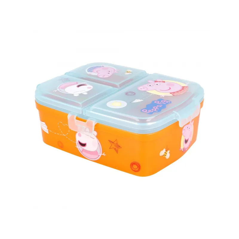 Delený plastový box na desiatu XL, PEPPA PIG, 41299 Delený plastový box na desiatu XL, PEPPA PIG, 41299