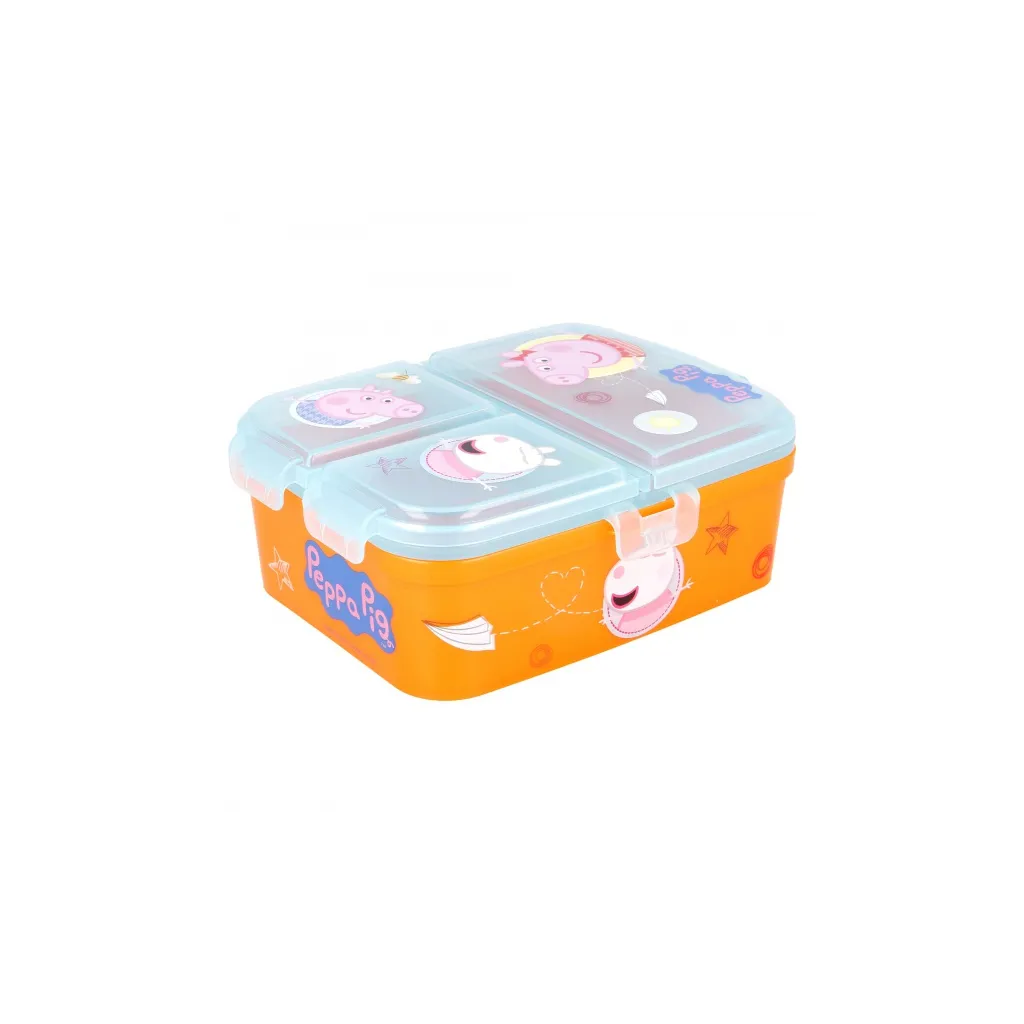 Delený plastový box na desiatu XL, PEPPA PIG, 41299