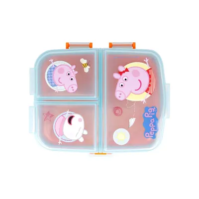 Delený plastový box na desiatu XL, PEPPA PIG, 41299 Delený plastový box na desiatu XL, PEPPA PIG, 41299