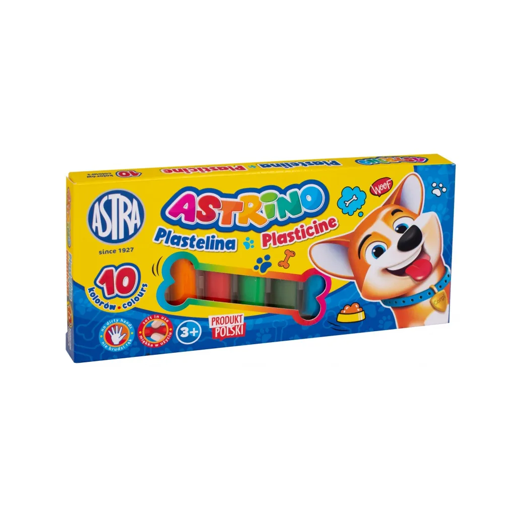 ASTRINO Školská plastelína 10 farieb, 303221002