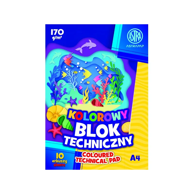 Farebné papiere A4, 10 listov, 170g/m2, mix motívov, 106021007 Farebné papiere A4, 10 listov, 170g/m2, mix motívov, 106021007