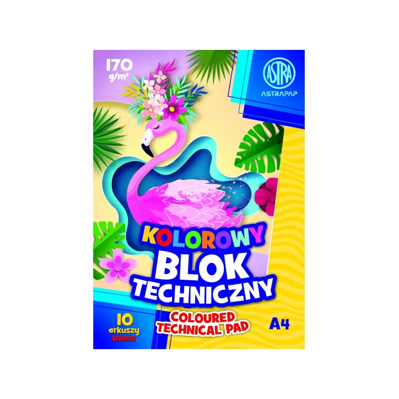 Barevné papíry A4, 10 listů, 170g/m2, mix motivů, 106021007 Barevné papíry A4, 10 listů, 170g/m2, mix motivů, 106021007