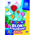 ASTRA barevné papíry A3, 15 listů, 80g/m2, mix motivů, 106021009