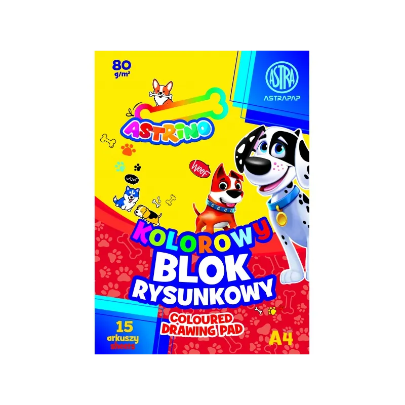 ASTRINO farebné papiere A4, 15 listov, 80g/m2, mix motívov, 106021012 ASTRINO farebné papiere A4, 15 listov, 80g/m2, mix motívov, 106021012