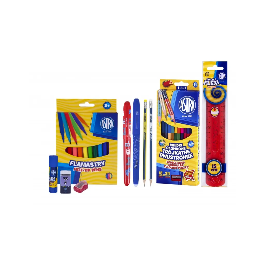 ASTRA Kompletní výbava do penálu pro kluky + lepidlo GRATIS, 602121004