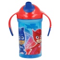 Tréningový hrnček so silikónovým náustkom a svetielkom, PJ MASKS, 300ml, 30140