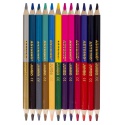 ASTRINO Obojstranné okrúhle farbičky JUMBO 12ks/24farieb + strúhadlo, 312221003