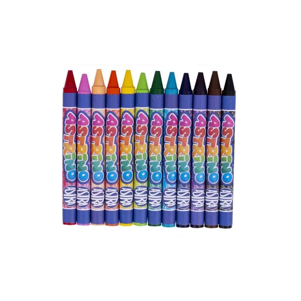 ASTRINO Detské voskové farbičky, sada 12ks, 316121003