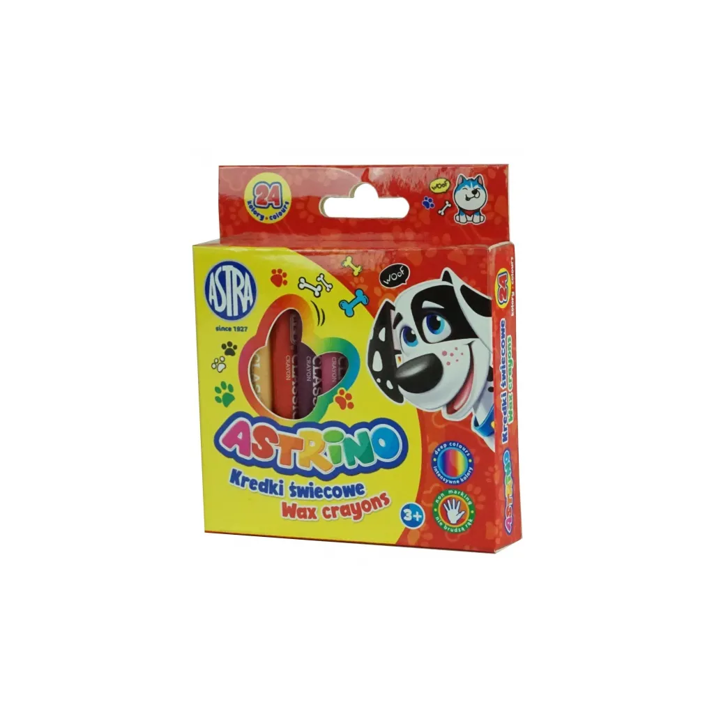 ASTRINO Dětské voskové barvičky, sada 24ks, 316121004