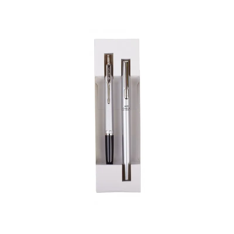 ZENITH Metallic, Kuličkové pero 0,8mm + Plnicí pero, krabička, stříbrná, 7120602