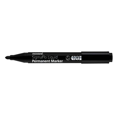 Permanentný popisovač Monami SigmaFlo 120, 1,5mm, Čierny Permanentný popisovač Monami SigmaFlo 120, 1,5mm, Čierny