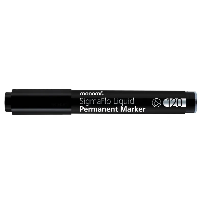Permanentný popisovač Monami SigmaFlo 120, 1,5mm, Čierny Permanentný popisovač Monami SigmaFlo 120, 1,5mm, Čierny