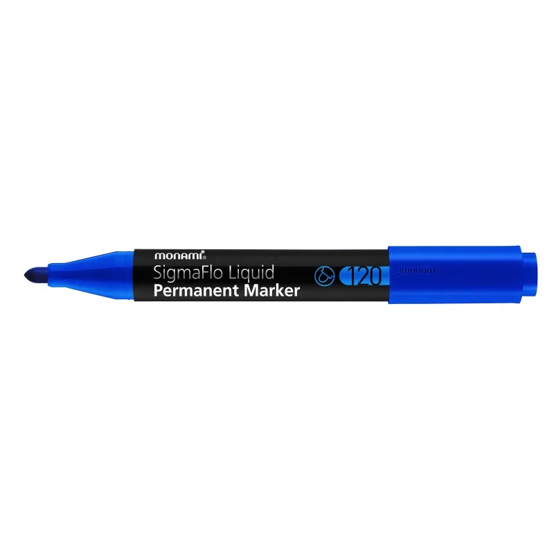Permanentný popisovač Monami SigmaFlo 120, 1,5mm, Modrý Permanentný popisovač Monami SigmaFlo 120, 1,5mm, Modrý