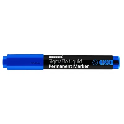 Permanentný popisovač Monami SigmaFlo 120, 1,5mm, Modrý Permanentný popisovač Monami SigmaFlo 120, 1,5mm, Modrý
