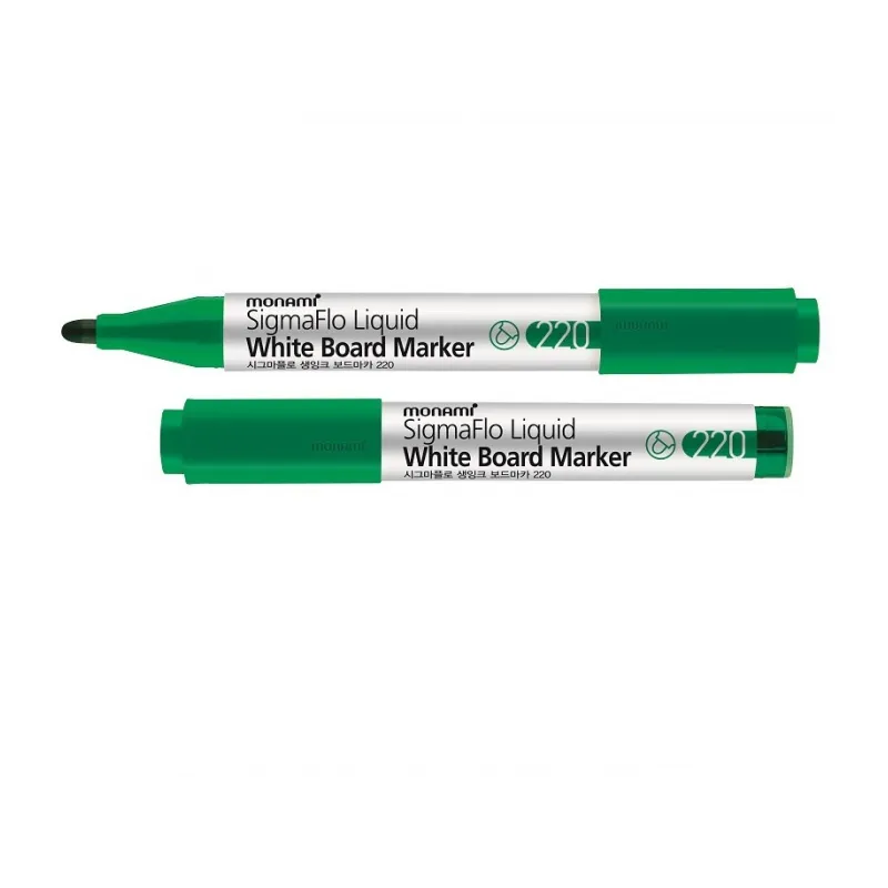 Popisovač na biele tabule Monami SigmaFlo 220, 2mm, Zelený Popisovač na biele tabule Monami SigmaFlo 220, 2mm, Zelený