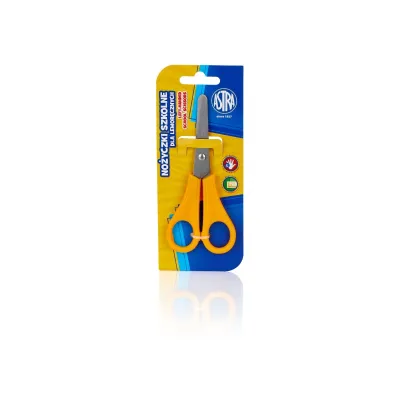 ASTRA Školské nožnice pre ľavákov 13cm, blister, mix farieb, 407118003 ASTRA Školské nožnice pre ľavákov 13cm, blister, mix farieb, 407118003