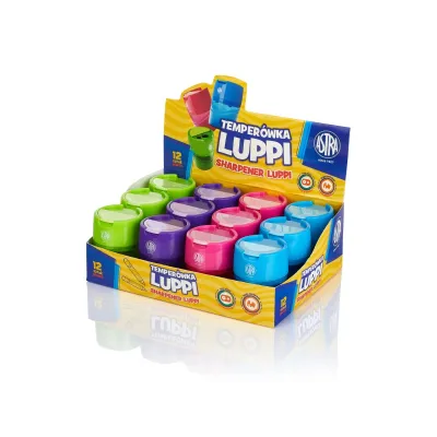 ASTRA Luppi, Dvojité strúhadlo so zásobníkom, mix farieb, 404118004