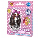 Dětské grafitové barvičky bez dřeva SWEET DOGS, sada 12ks, 316121010