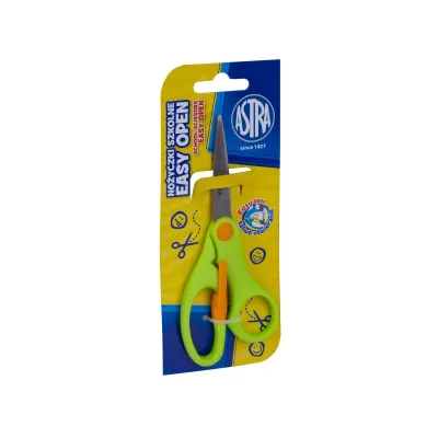 ASTRA Školní ergonomické nůžky s odpružením, 13cm, blistr, mix barev, 407120002 ASTRA Školní ergonomické nůžky s odpružením, 13cm, blistr, mix barev, 407120002