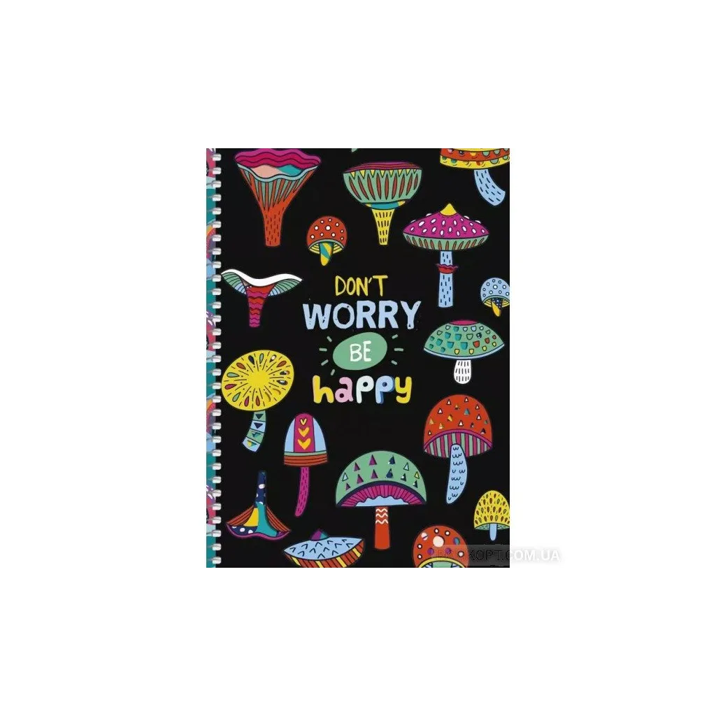 SHKOLYARYK Dizajnový blok so špirálou A5, 80 listov, štvorčekový, mix motívov, 104021032