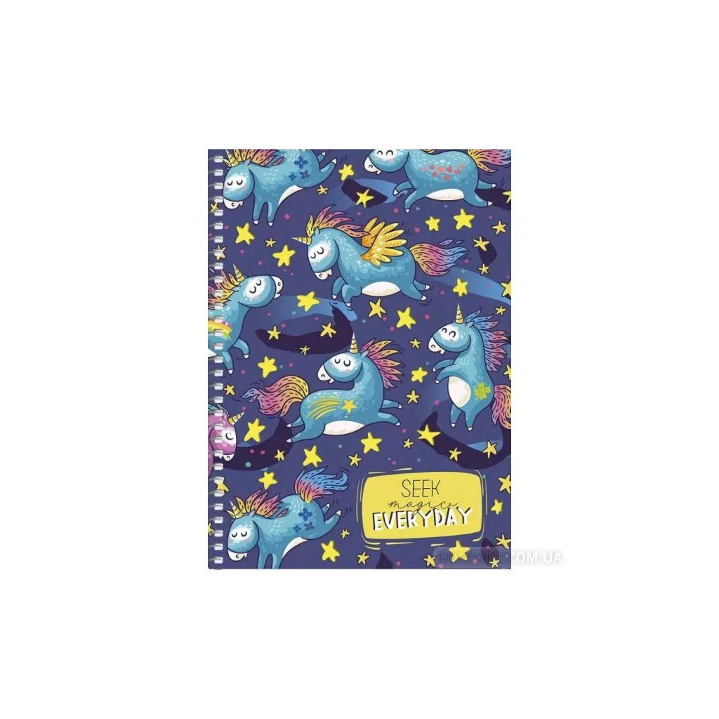 SHKOLYARYK Designový blok se spirálou A5, 80 listů, čtverečkovaný, mix motivů, 104021032