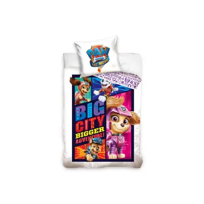 CARBOTEX Oboustranné povlečení PAW PATROL Movie, 140/200+70/90, PAWM211022