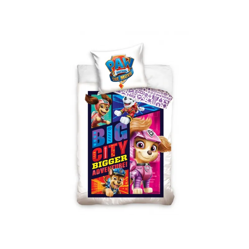 CARBOTEX Obojstranné obliečky PAW PATROL Movie, 140/200+70/90, PAWM211022 CARBOTEX Obojstranné obliečky PAW PATROL Movie, 140/200+70/90, PAWM211022