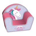 Penové kreslo Zaska UNICORN do detskej izby, ZK50779 – pohodlné a bezpečné pre deti