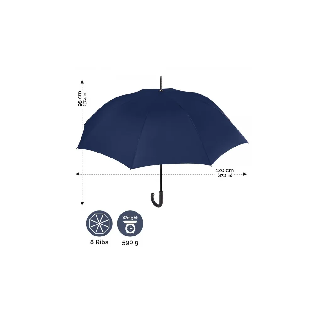 PERLETTI Unisex automatický golfový deštník TECHNOLOGY/modrá, 21669