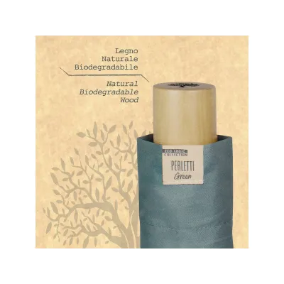 PERLETTI GREEN Dámský skládací deštník / břidlicově šedá, 19110 PERLETTI GREEN Dámský skládací deštník / břidlicově šedá, 19110