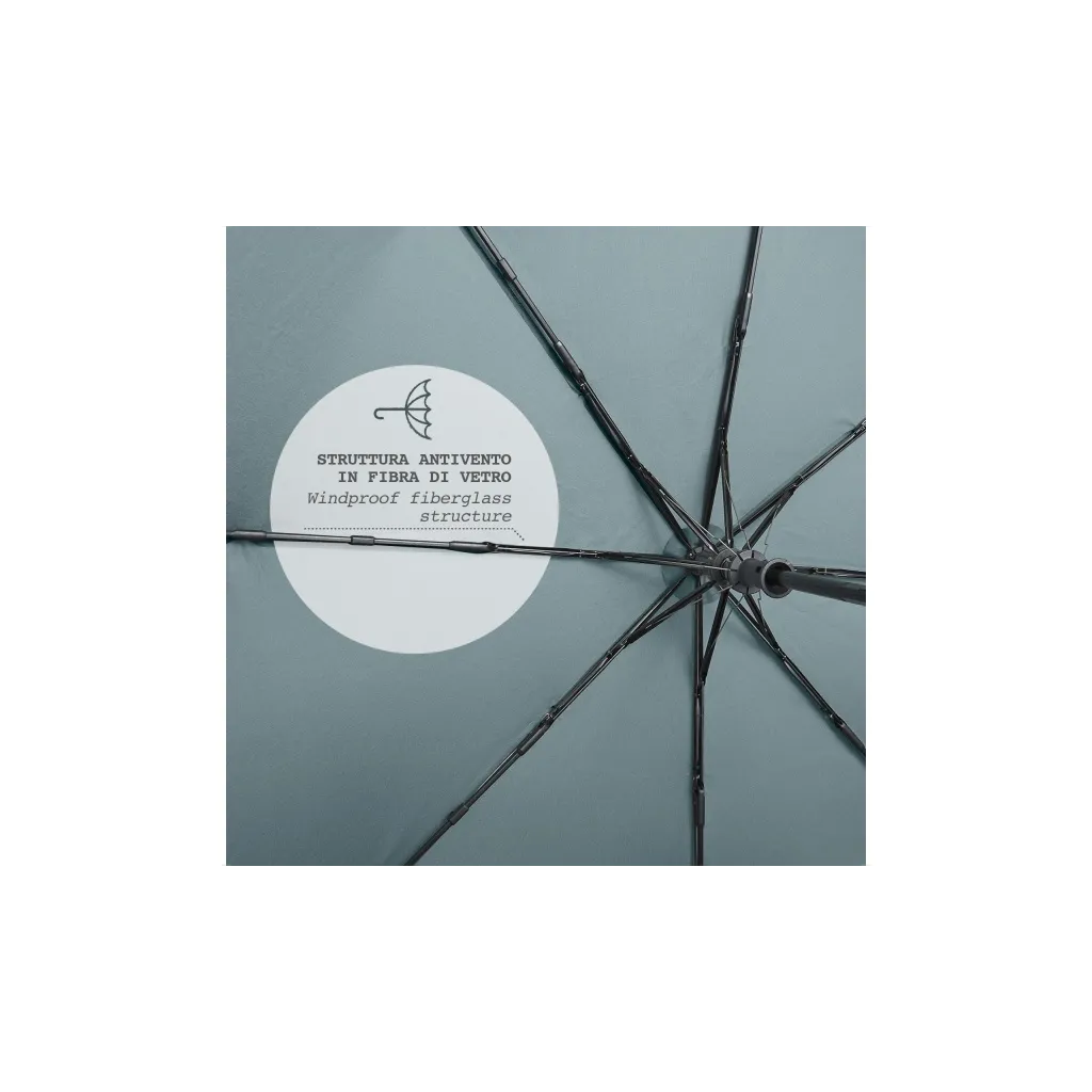 PERLETTI GREEN Dámsky skladací dáždnik / tehlová červená, 19116