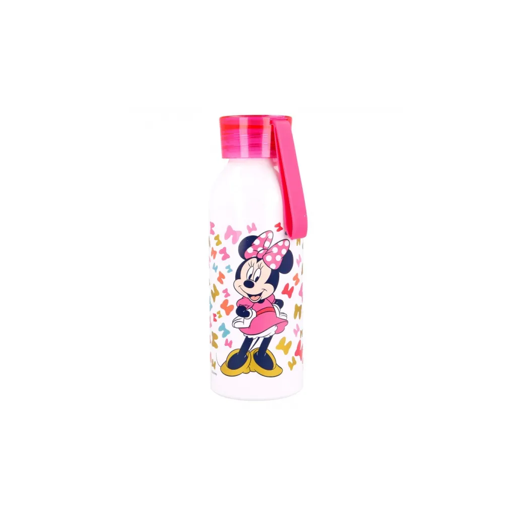 Hliníková láhev se silikonovým poutkem MINNIE MOUSE, 510ml, 51124