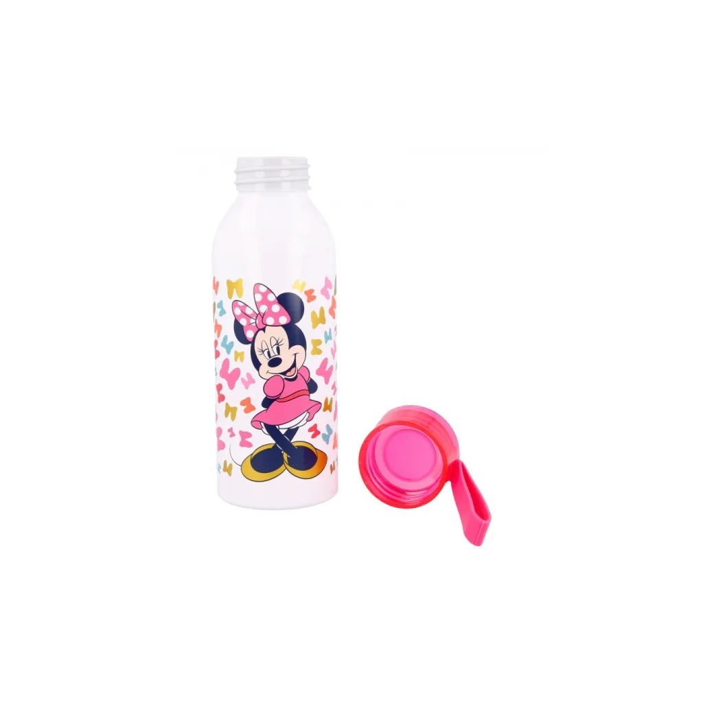 Hliníková láhev se silikonovým poutkem MINNIE MOUSE, 510ml, 51124