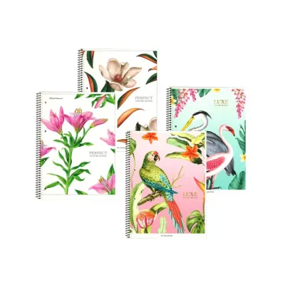 SHKOLYARYK Designový blok se spirálou A4+, 80 listů, čtverečkovaný, mix motivů, 104020002