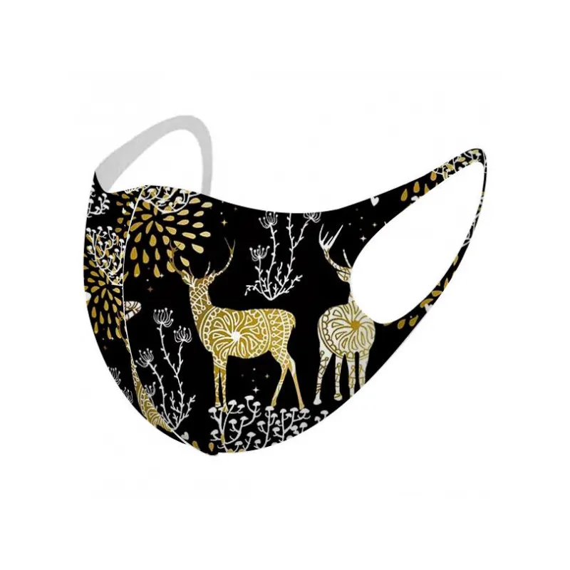 Neoprenová rouška pro dospělé CHRISTMAS Gold Neoprenová rouška pro dospělé CHRISTMAS Gold