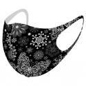 Neoprenová rouška pro dospělé CHRISTMAS Black