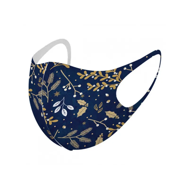 Neoprénové rúško pre dospelých CHRISTMAS Blue, veľkosť M Neoprénové rúško pre dospelých CHRISTMAS Blue, veľkosť M