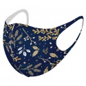 Neoprenová rouška pro dospělé CHRISTMAS Blue, velikost M