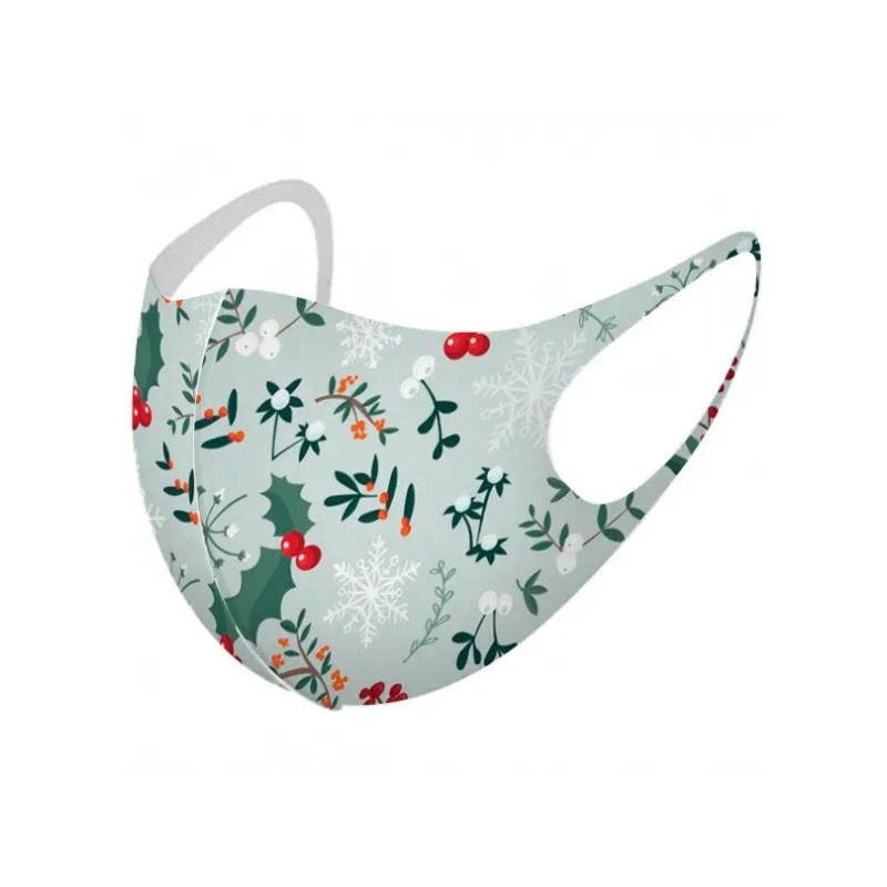 Neoprenová rouška pro dospělé CHRISTMAS Green Neoprenová rouška pro dospělé CHRISTMAS Green