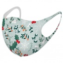 Neoprenová rouška pro dospělé CHRISTMAS Green
