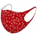 Neoprenová rouška pro dospělé CHRISTMAS Red