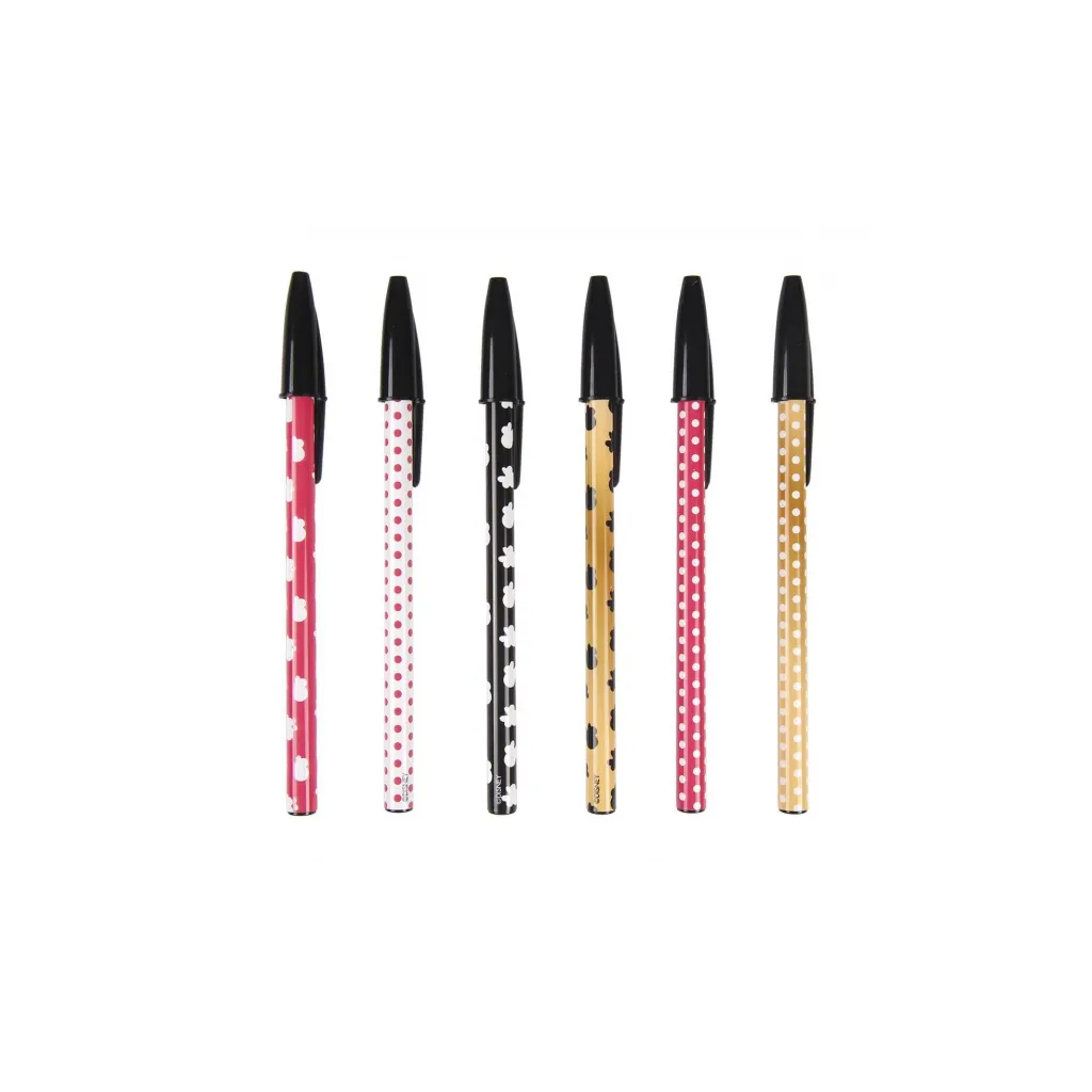 Guľôčkové pero s vrchnákom 6KS MINNIE MOUSE, 2100002748