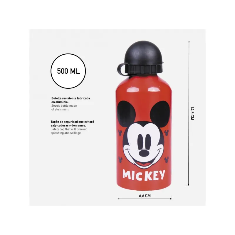 Souprava / Dětský 3D batoh + Sportovní hliníková láhev MICKEY MOUSE, 2100003588