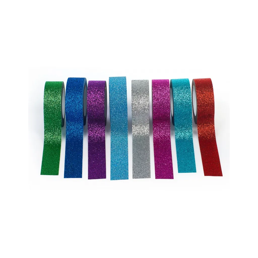 CREATIVO Dekorační washi páska 15 mm x 5 m, mix motivů GLOSSY, 421118001