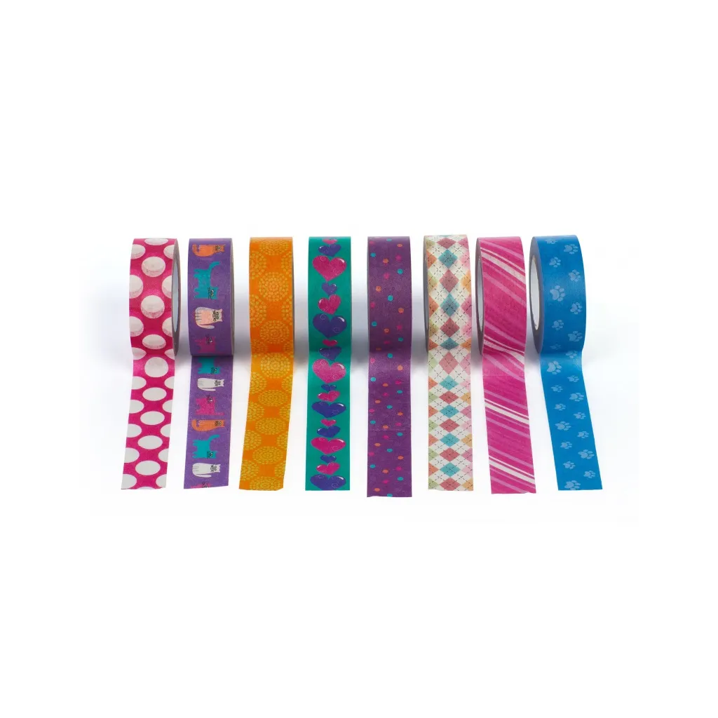 CREATIVO Dekorační washi páska 15 mm x 10 m, mix motivů FANCY, 421118002