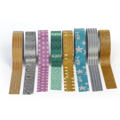 CREATIVO Dekoračná washi páska 15 mm x 10 m, mix motívov GLAMOUR, 421118003 CREATIVO Dekoračná washi páska 15 mm x 10 m, mix motívov GLAMOUR, 421118003