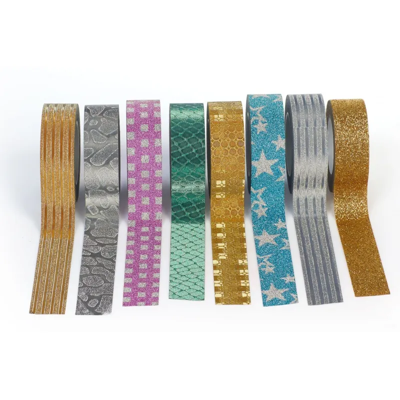 CREATIVO Dekoračná washi páska 15 mm x 10 m, mix motívov GLAMOUR, 421118003 CREATIVO Dekoračná washi páska 15 mm x 10 m, mix motívov GLAMOUR, 421118003