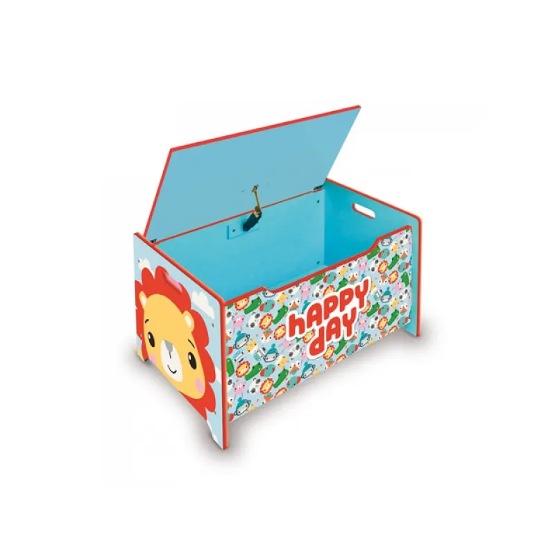 Detský drevený nábytok 2v1 FISHER PRICE Lavica / Box na hračky, FP10299