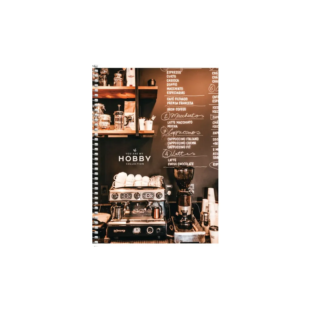 SHKOLYARYK Dizajnový blok so špirálou B6, 96 listov, štvorčekový, mix motívov, 104020031