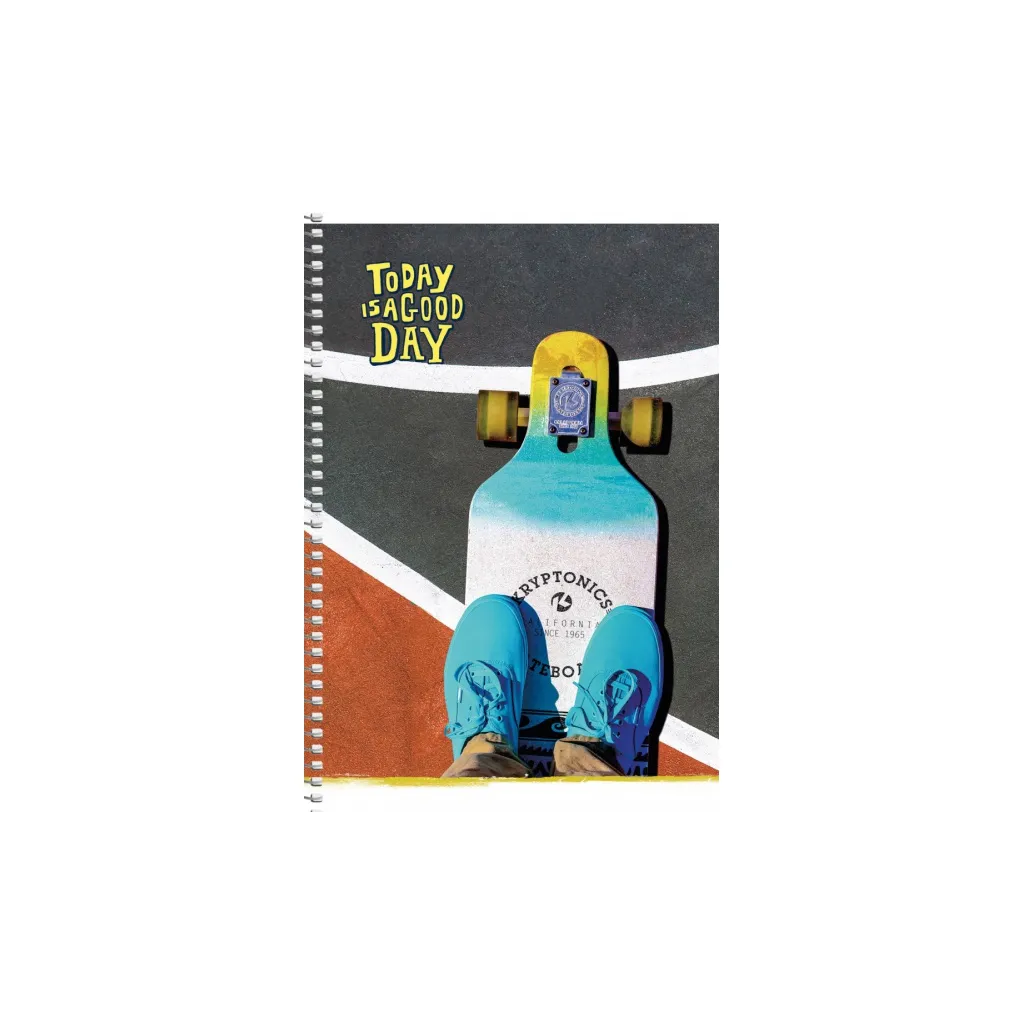 SHKOLYARYK Designový blok se spirálou B6, 96 listů, čtverečkovaný, mix motivů, 104020031